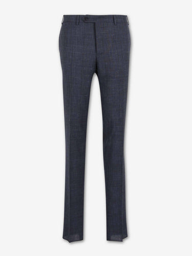 Canali Hombre Barcelona Traje recto en tejido texturizado de corte contemporáneo color Azul Marino sku 312-002913 02 - Foto 5