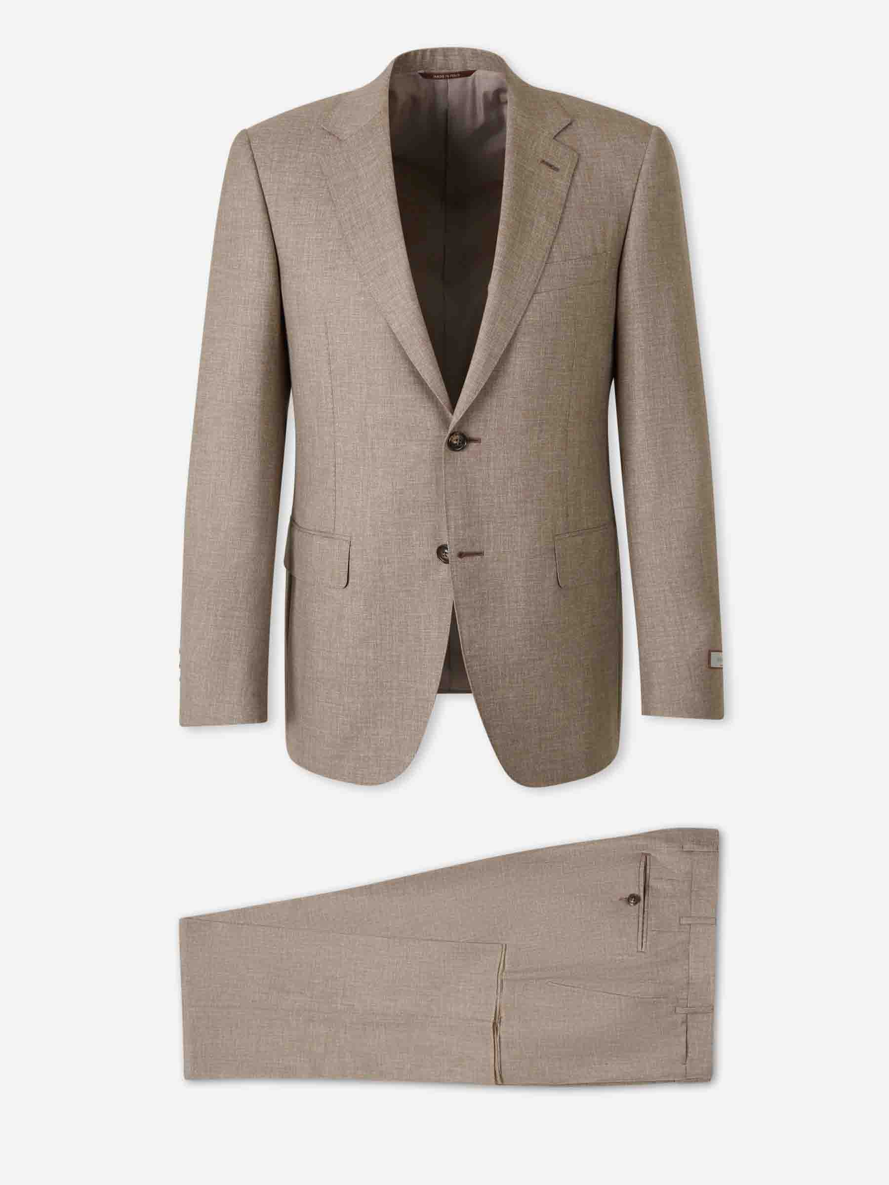 Canali Hombre Barcelona Traje Recto Lana color Camel sku 312-002916 01 - Foto 1