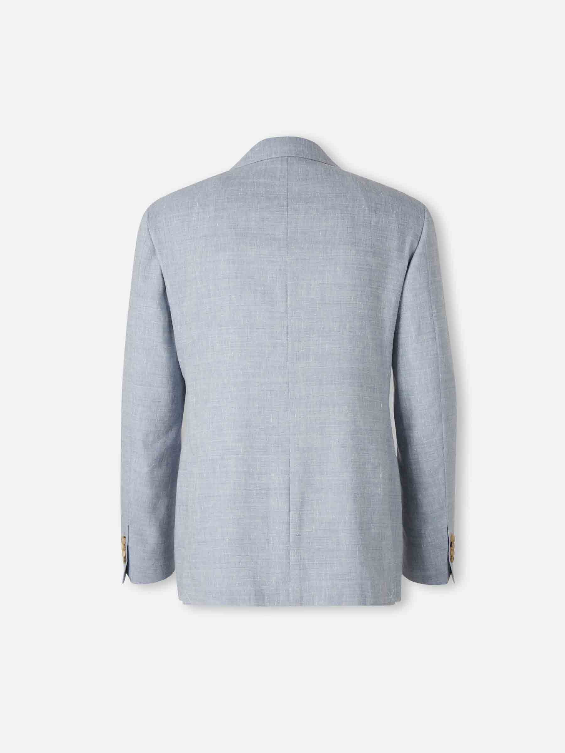 Canali Hombre Barcelona Traje Recto Lino color Azul Celeste sku 312-002917 01 - Foto 2