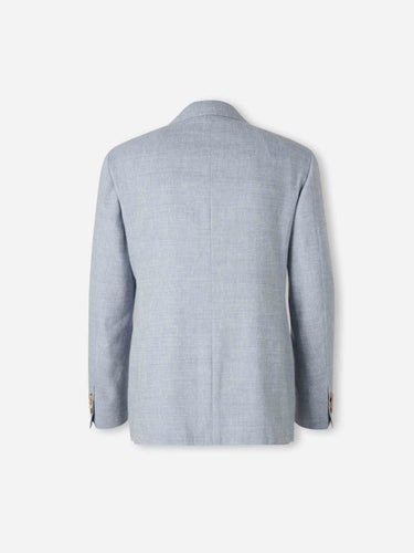 Canali Hombre Barcelona Traje Recto Lino color Azul Celeste sku 312-002917 01 - Foto 2