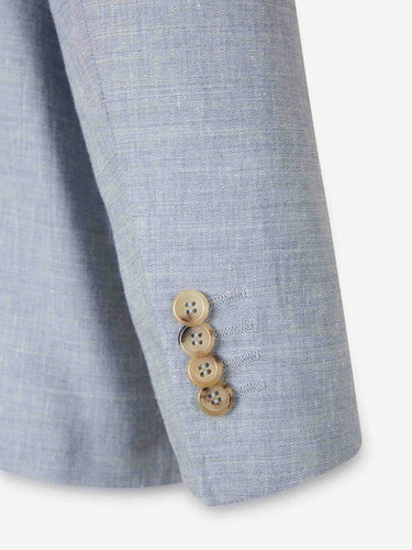 Canali Hombre Barcelona Traje Recto Lino color Azul Celeste sku 312-002917 01 - Foto 4