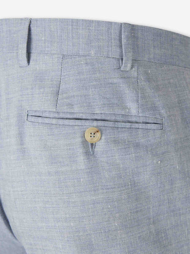 Canali Hombre Barcelona Traje Recto Lino color Azul Celeste sku 312-002917 01 - Foto 8
