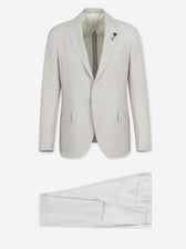 Lardini Mujer Barcelona Traje Recto Lana color Beige sku 312-002920 01 - Foto 1