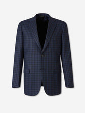 Brioni Hombre Barcelona Americana Recta Cuadros color Azul Marino sku 312-002929 01 - Foto 1
