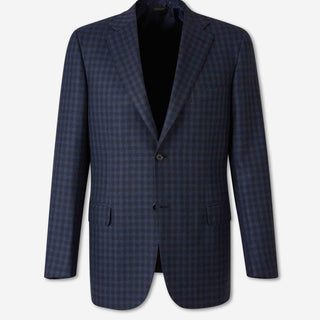 Brioni Hombre Barcelona Americana Recta Cuadros color Azul Marino sku 312-002929 01 - Foto 1