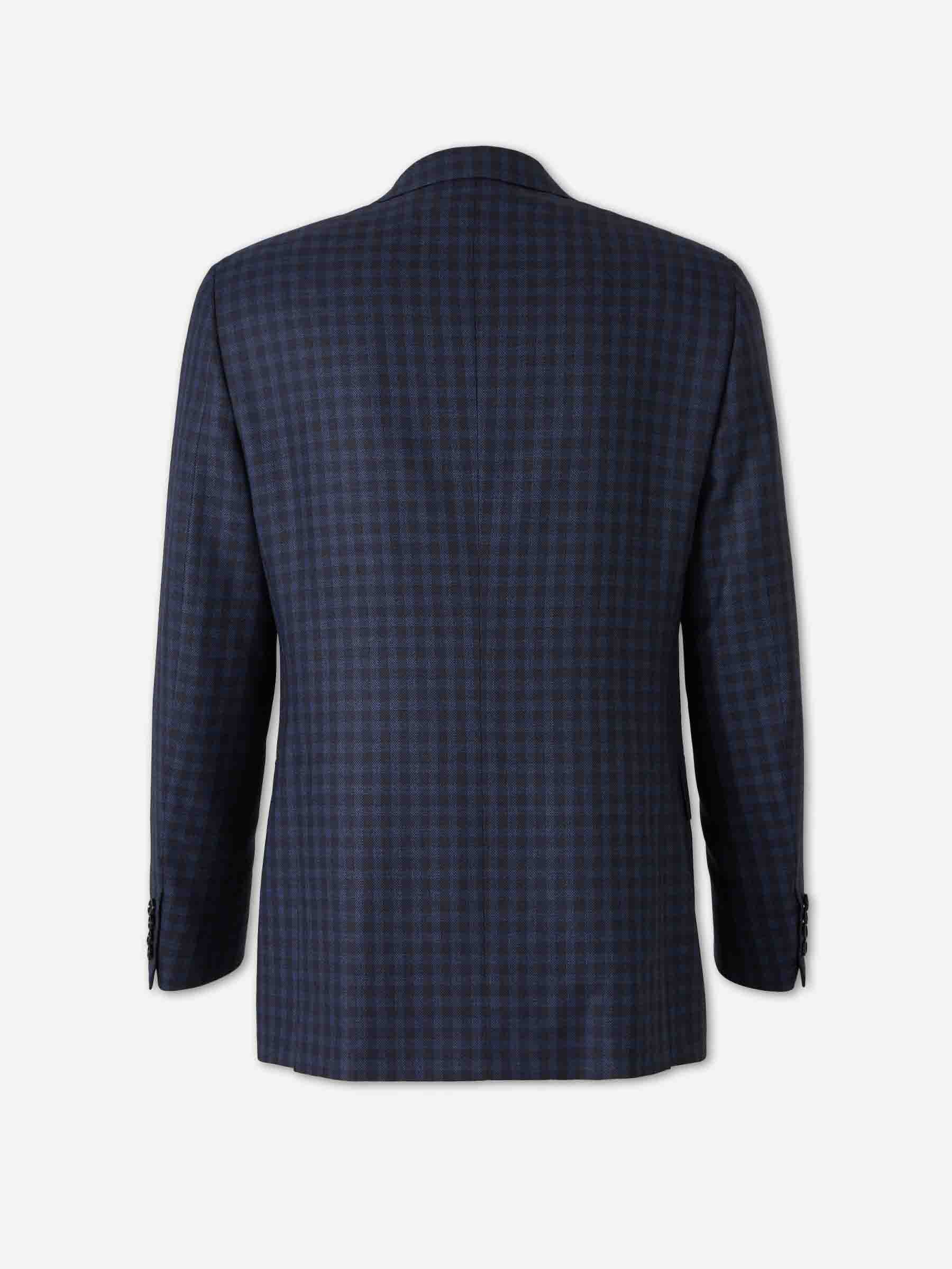 Brioni Hombre Barcelona Americana Recta Cuadros color Azul Marino sku 312-002929 01 - Foto 2