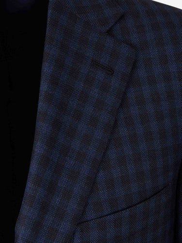 Brioni Hombre Barcelona Americana Recta Cuadros color Azul Marino sku 312-002929 01 - Foto 3