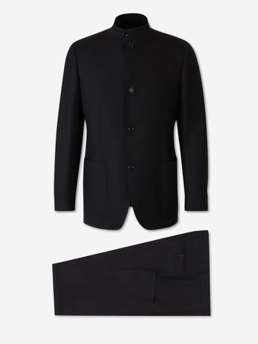 Lardini Hombre Barcelona Traje Cuello Mao color Negro sku 312-002949 01 - Foto 1