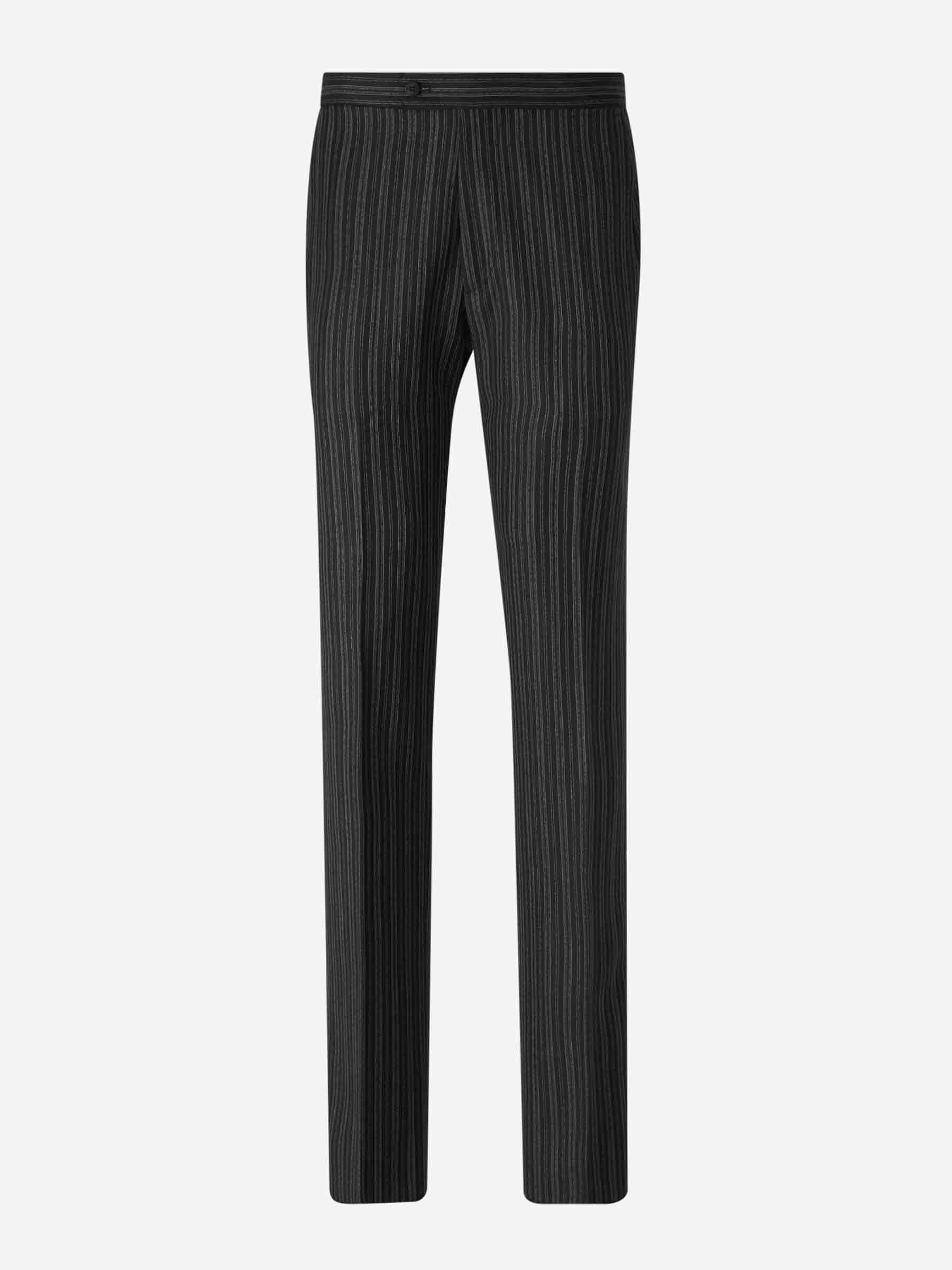 Santa Eulalia Hombre Barcelona Pantalones Formales Rayas Lana color Negro sku 321-000313 01 - Foto 1