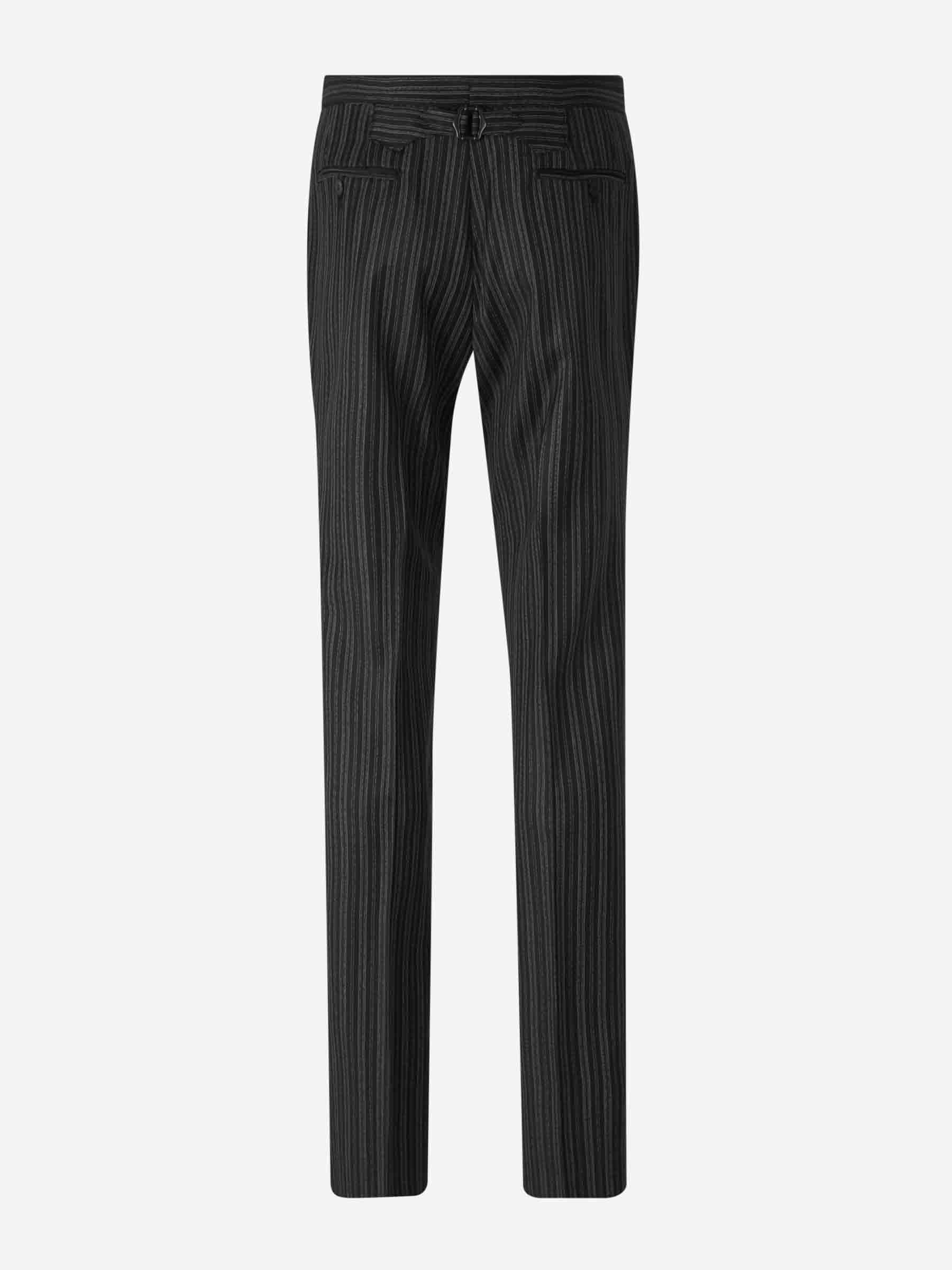 Santa Eulalia Hombre Barcelona Pantalones Formales Rayas Lana color Negro sku 321-000313 01 - Foto 2
