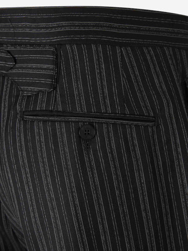 Santa Eulalia Hombre Barcelona Pantalones Formales Rayas Lana color Negro sku 321-000313 01 - Foto 4