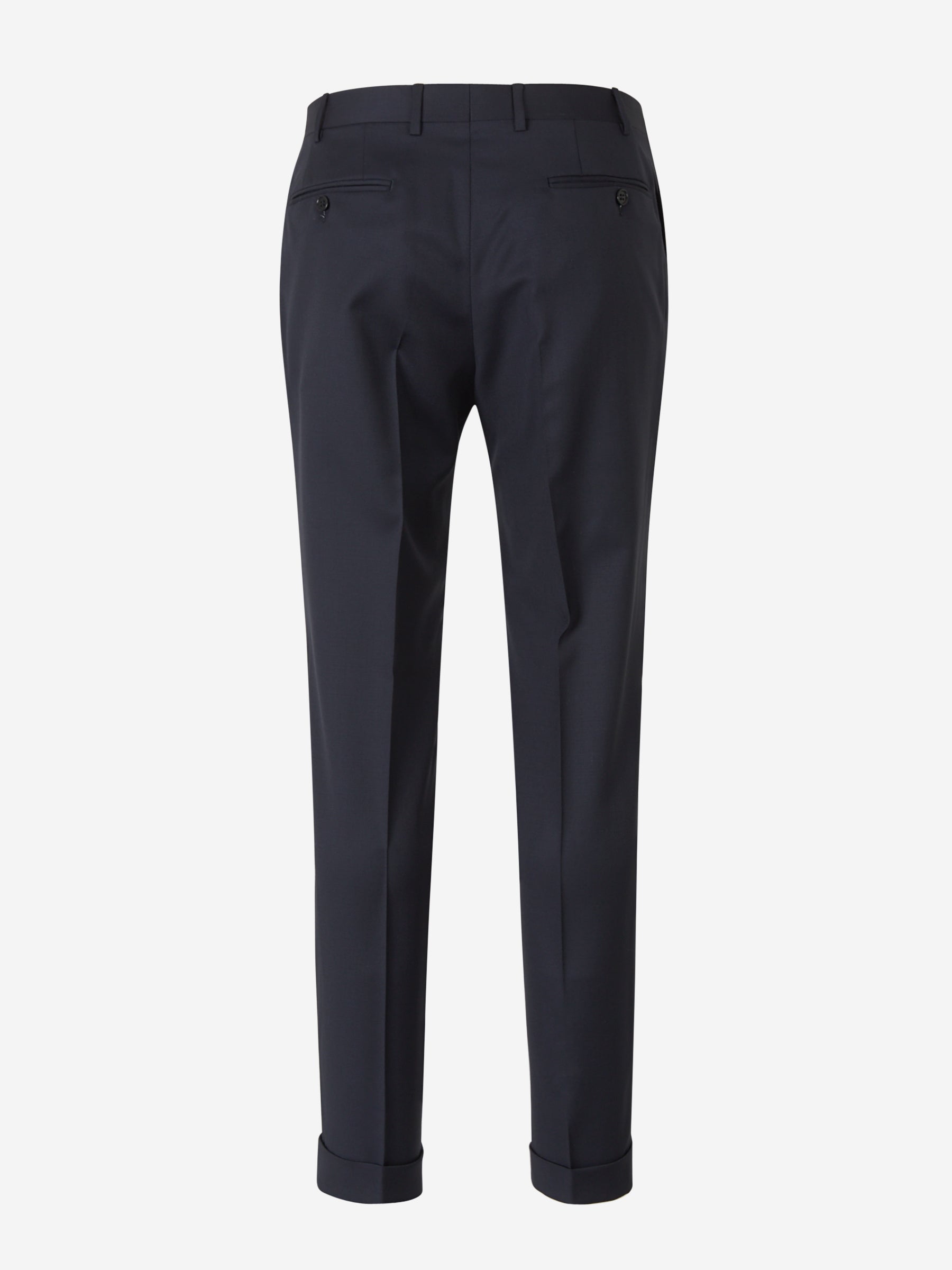 Canali Hombre Barcelona Pantalones Formales Lana color Azul Noche sku 321-000335 01 - Foto 2