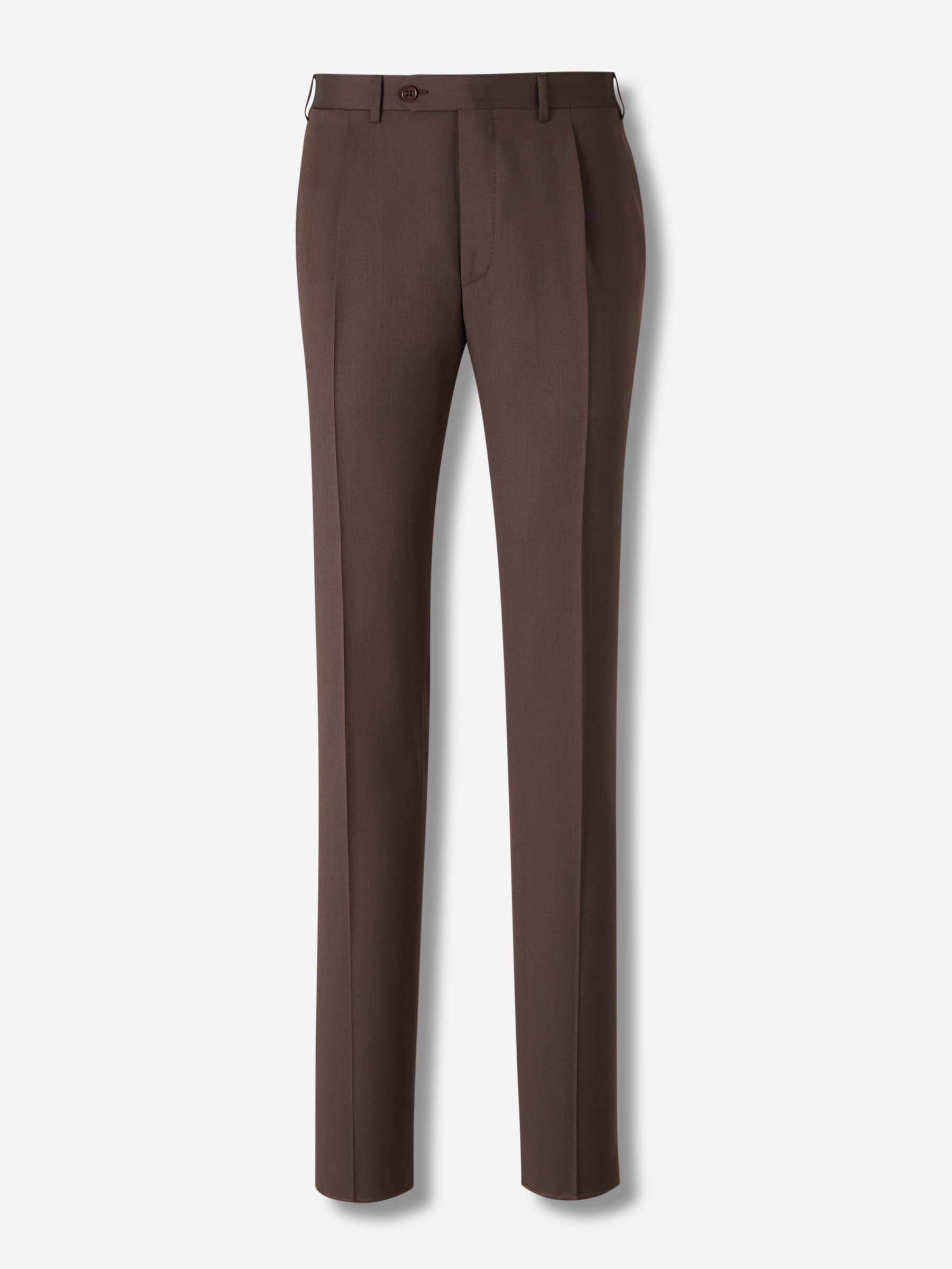 Canali Hombre Barcelona Pantalones Formales Vestir color Marrón sku 321-000336 03 - Foto 1