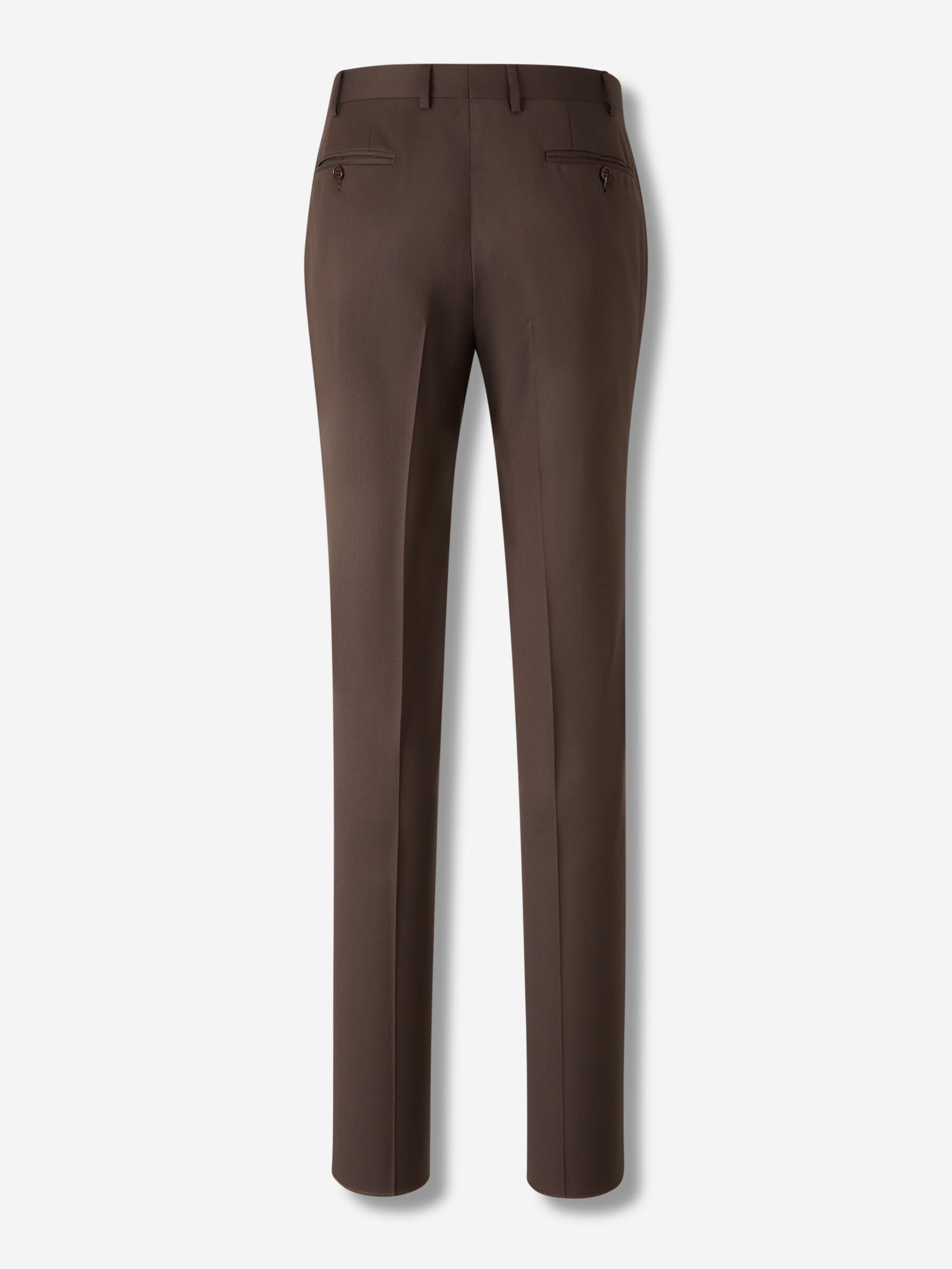 Canali Hombre Barcelona Pantalones Formales Vestir color Marrón sku 321-000336 03 - Foto 2