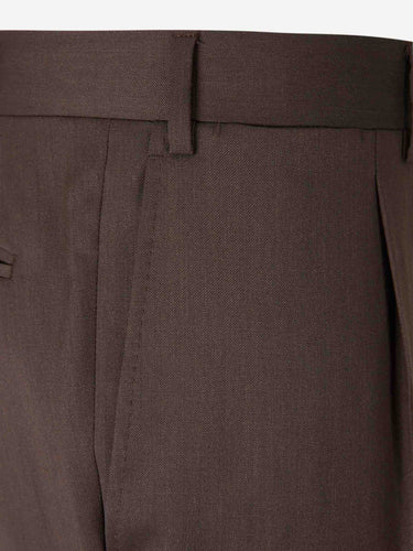 Canali Hombre Barcelona Pantalones Formales Vestir color Marrón sku 321-000336 03 - Foto 3