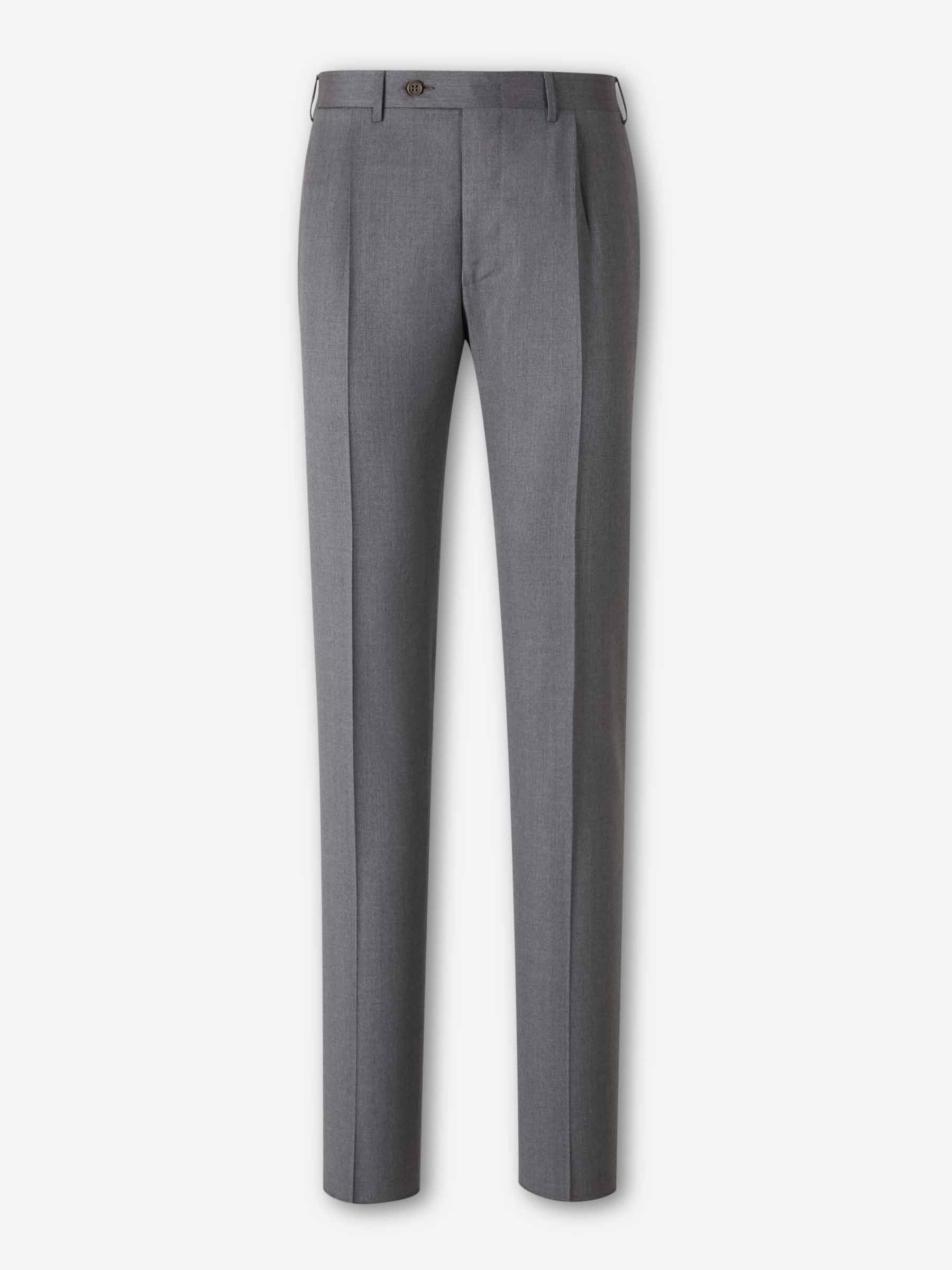 Canali Hombre Barcelona Pantalones Formales Lana color Gris sku 321-000336 04 - Foto 1