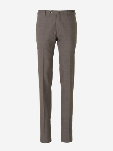 PT Torino Hombre Barcelona Pantalones Formales Lana color Marrón sku 321-000342 04 - Foto 1