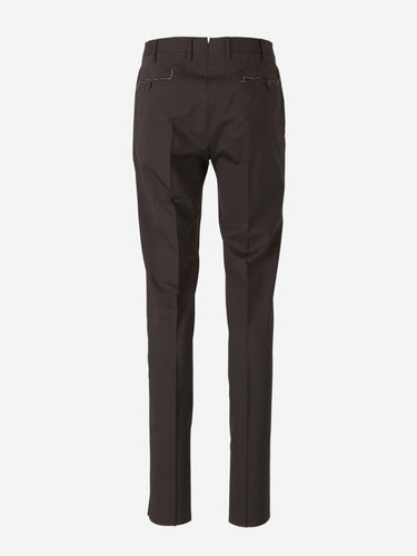 PT Torino Hombre Barcelona Pantalones Formales Lana color Marrón Oscuro sku 321-000342 05 - Foto 2
