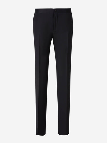 Canali Hombre Barcelona Pantalones Vestir Lana color Negro sku 321-000363 01 - Foto 1