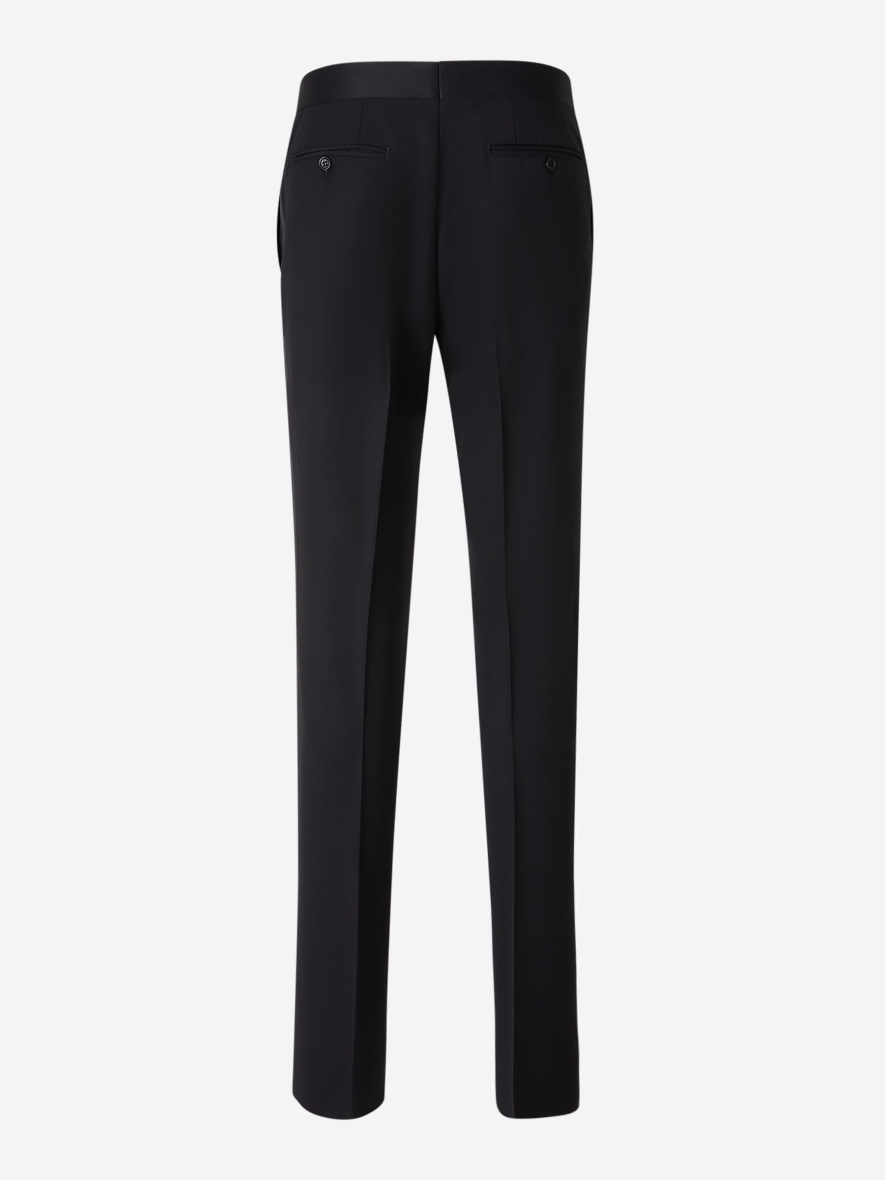 Canali Hombre Barcelona Pantalones Vestir Lana color Negro sku 321-000363 01 - Foto 2