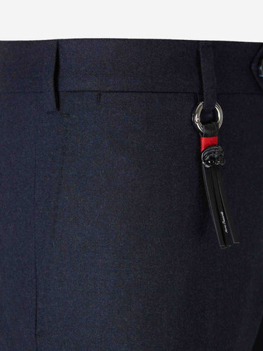 Marco Pescarolo Hombre Barcelona Pantalones de Vestir Cashmere color Azul Noche sku 322-000402 07 - Foto 3