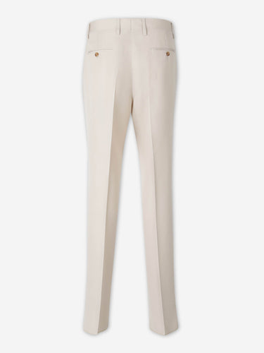 Lardini Hombre Barcelona Pantalones Vestir Pinzas color Crema sku 322-000483 01 - Foto 2