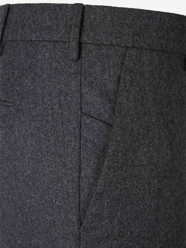 Berwich Hombre Barcelona Pantalones Vestir  Lana color Gris Oscuro sku 322-000484 01 - Foto 3