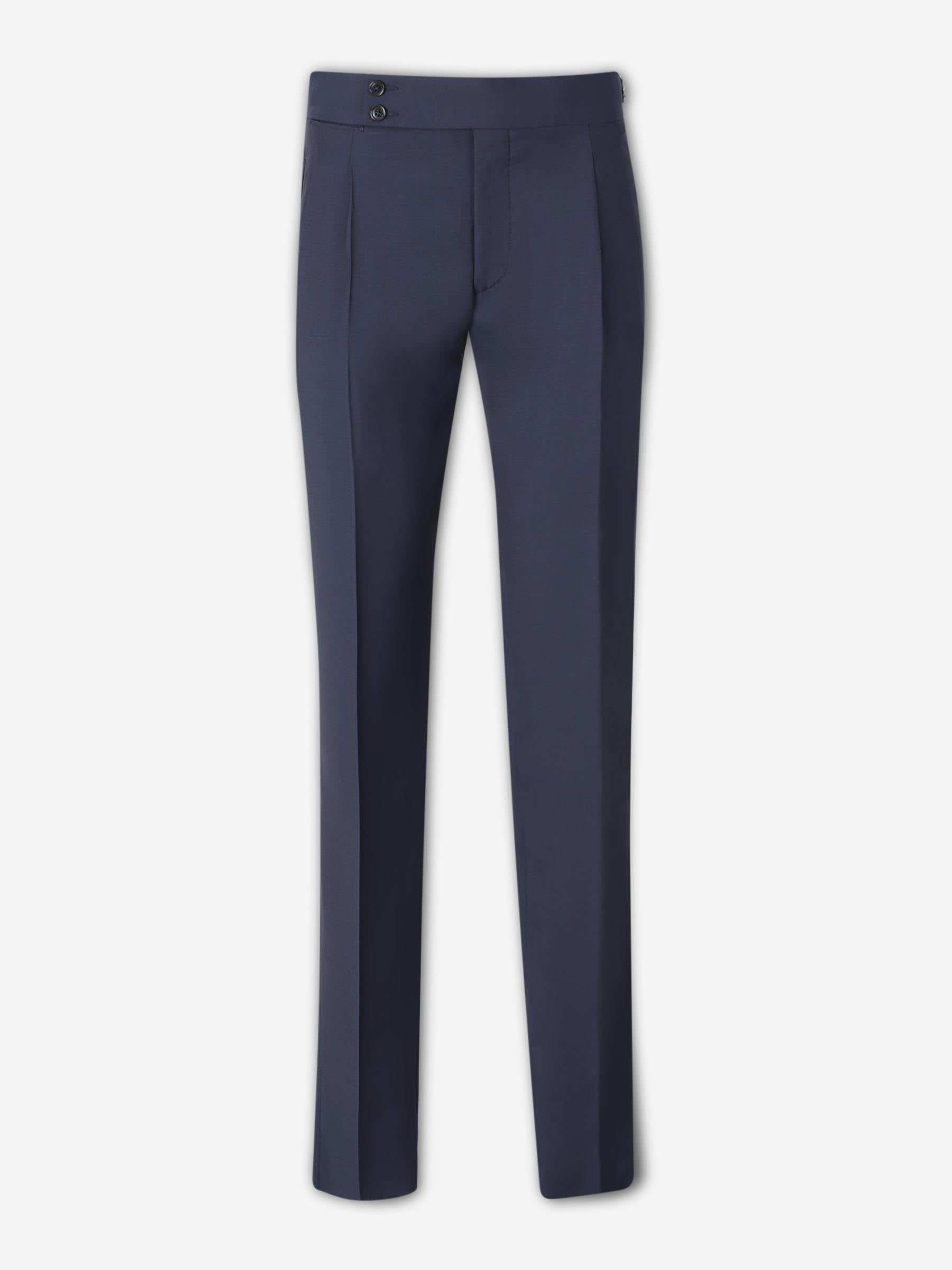 Scabal Hombre Barcelona Pantalones de Vestir Lana color Azul Marino sku 322-000487 02 - Foto 1