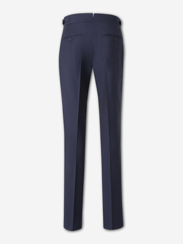 Scabal Hombre Barcelona Pantalones de Vestir Lana color Azul Marino sku 322-000487 02 - Foto 2