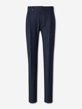 Scabal Hombre Barcelona Pantalones de Vestir Lana color Azul Marino sku 322-000489 01 - Foto 1