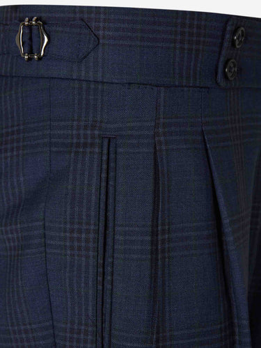 Scabal Hombre Barcelona Pantalones de Vestir Lana color Azul Marino sku 322-000489 01 - Foto 3