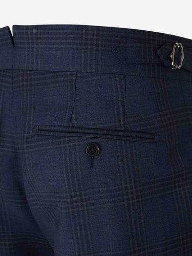Scabal Hombre Barcelona Pantalones de Vestir Lana color Azul Marino sku 322-000489 01 - Foto 4