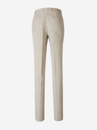 Canali Hombre Barcelona Traje de Lino y Seda color Beige sku 311-000334 02 - Foto 7