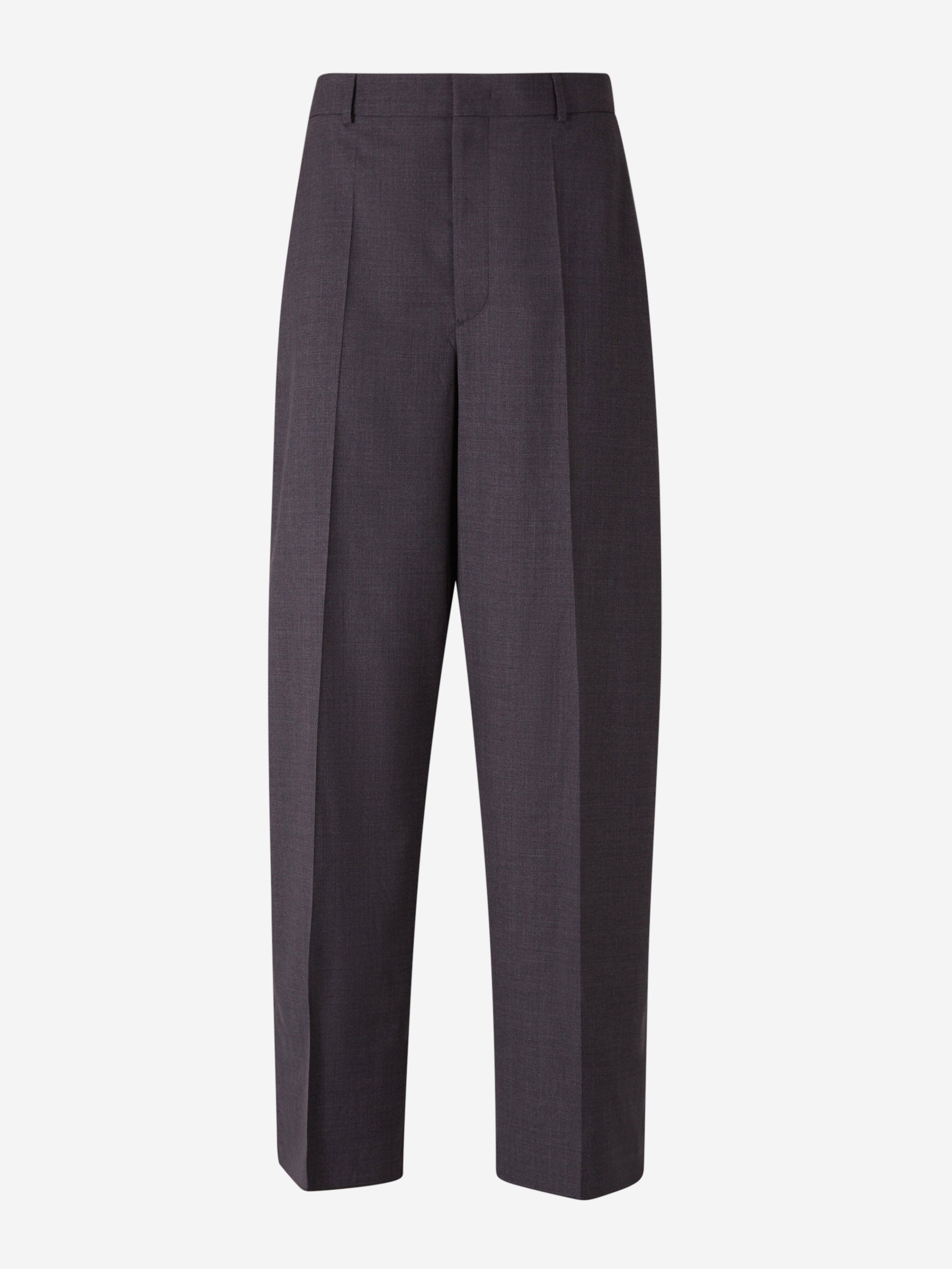 Valentino Pantalones Chinos Vestir Lana color Gris Antracita sku 521-003095 01