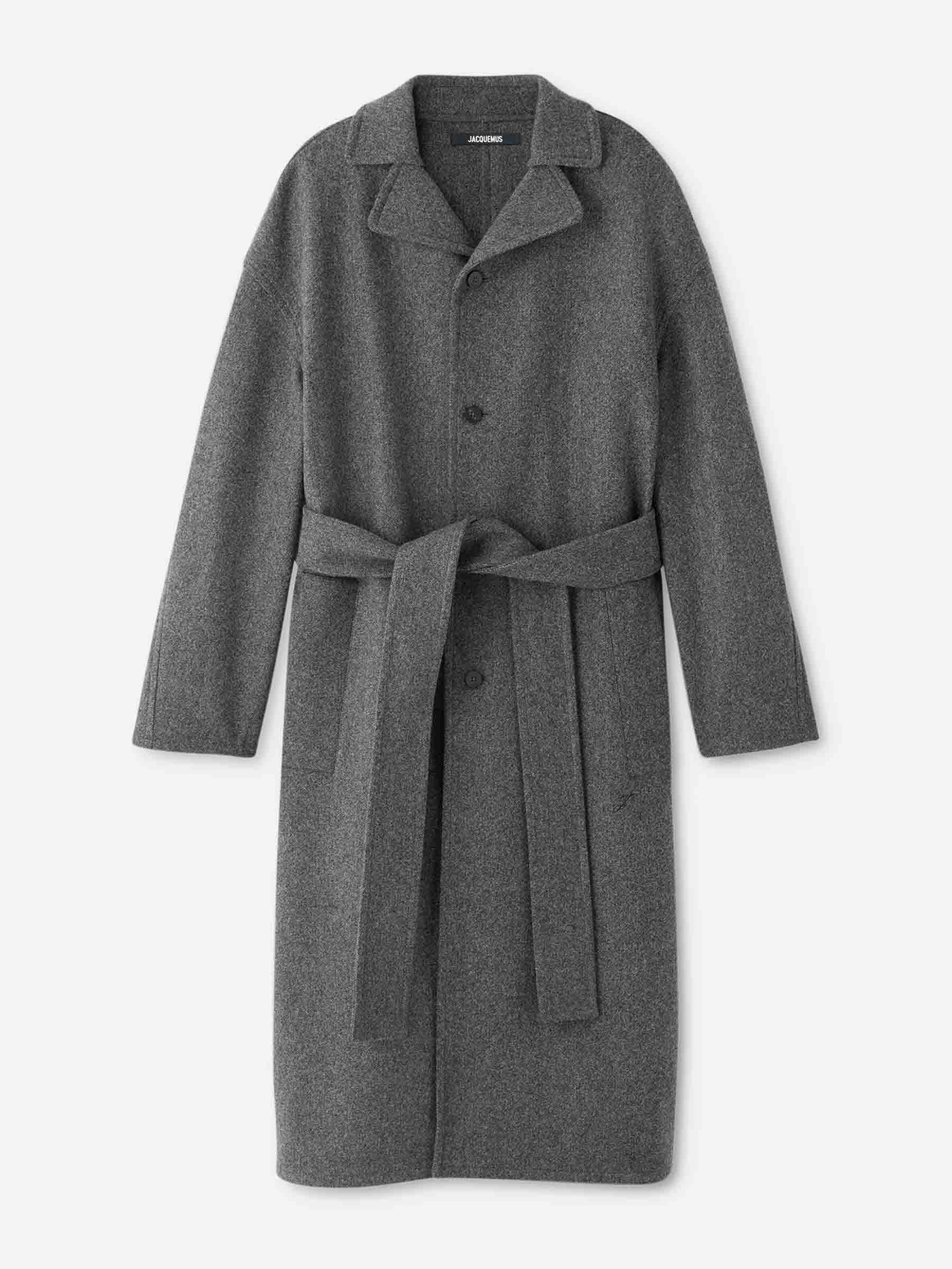 Jacquemus Hombre Barcelona Abrigo Largo Citta color Gris Antracita sku 341-000535 01 - Foto 1