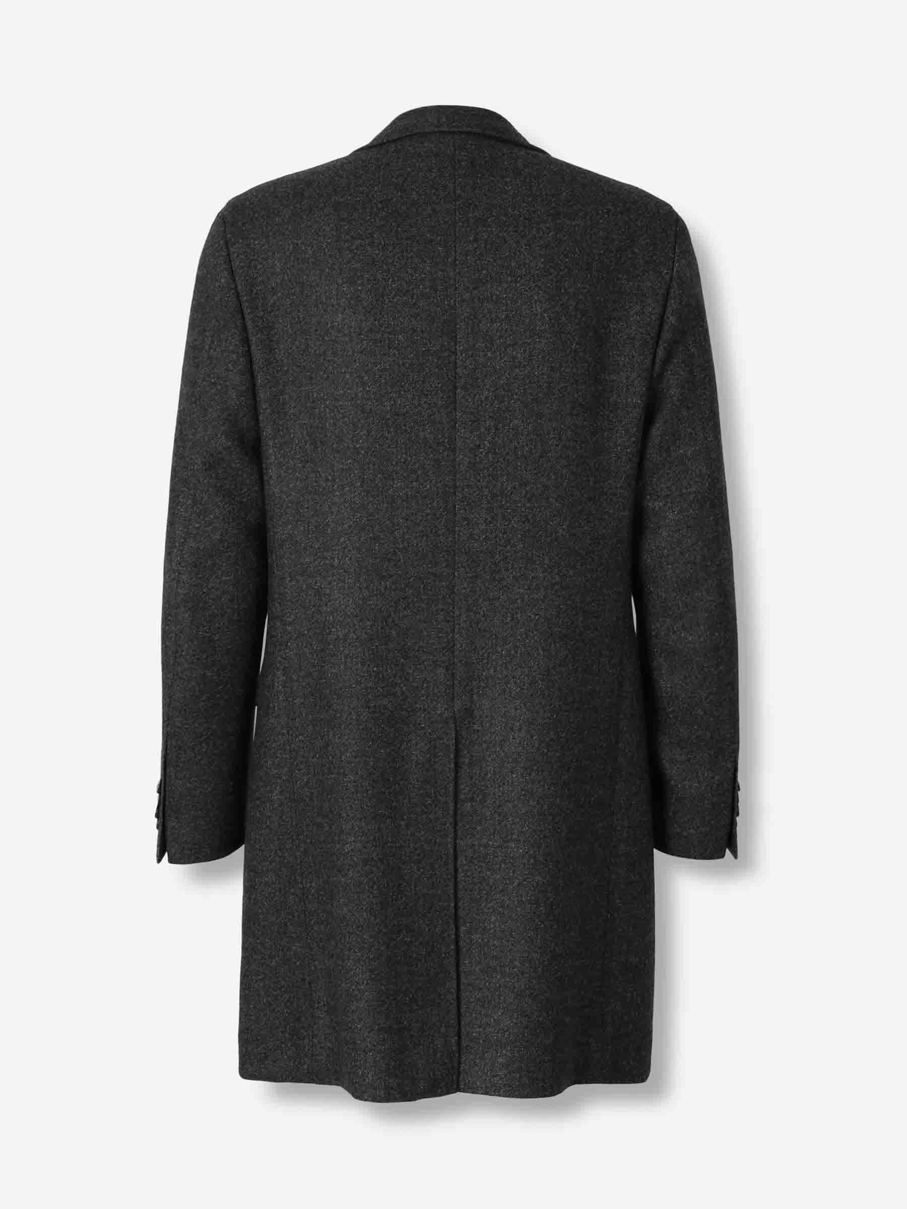 Canali Hombre Barcelona Abrigo Largo Cruzado color Gris Antracita sku 341-000541 01 - Foto 2