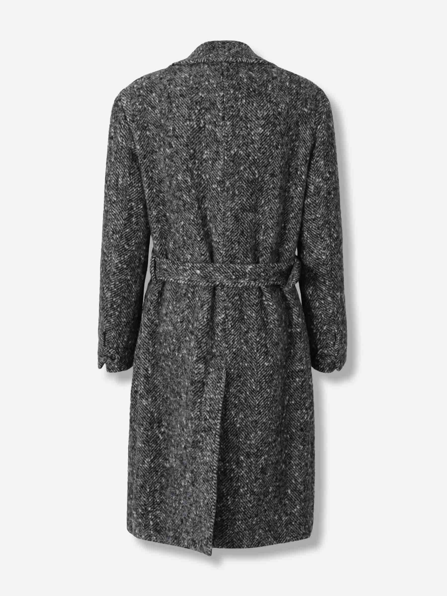 Canali Hombre Barcelona Abrigo Largo Lana color Gris sku 341-000542 01 - Foto 2