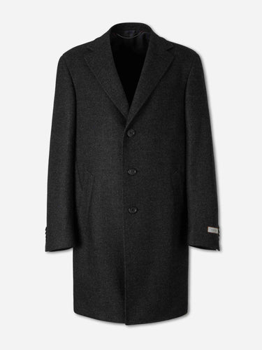 Canali Hombre Barcelona Abrigo Largo Lana color Gris Antracita sku 341-000556 01 - Foto 1
