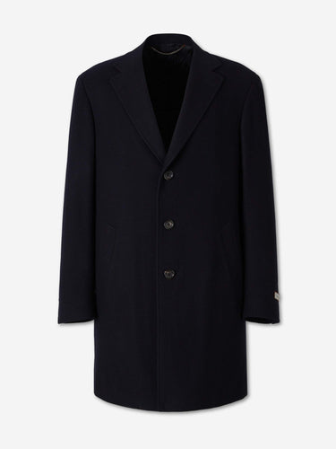 Canali Hombre Barcelona Abrigo Largo Lana color Azul Noche sku 341-000557 01 - Foto 1
