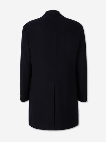 Canali Hombre Barcelona Abrigo Largo Lana color Azul Noche sku 341-000557 01 - Foto 2
