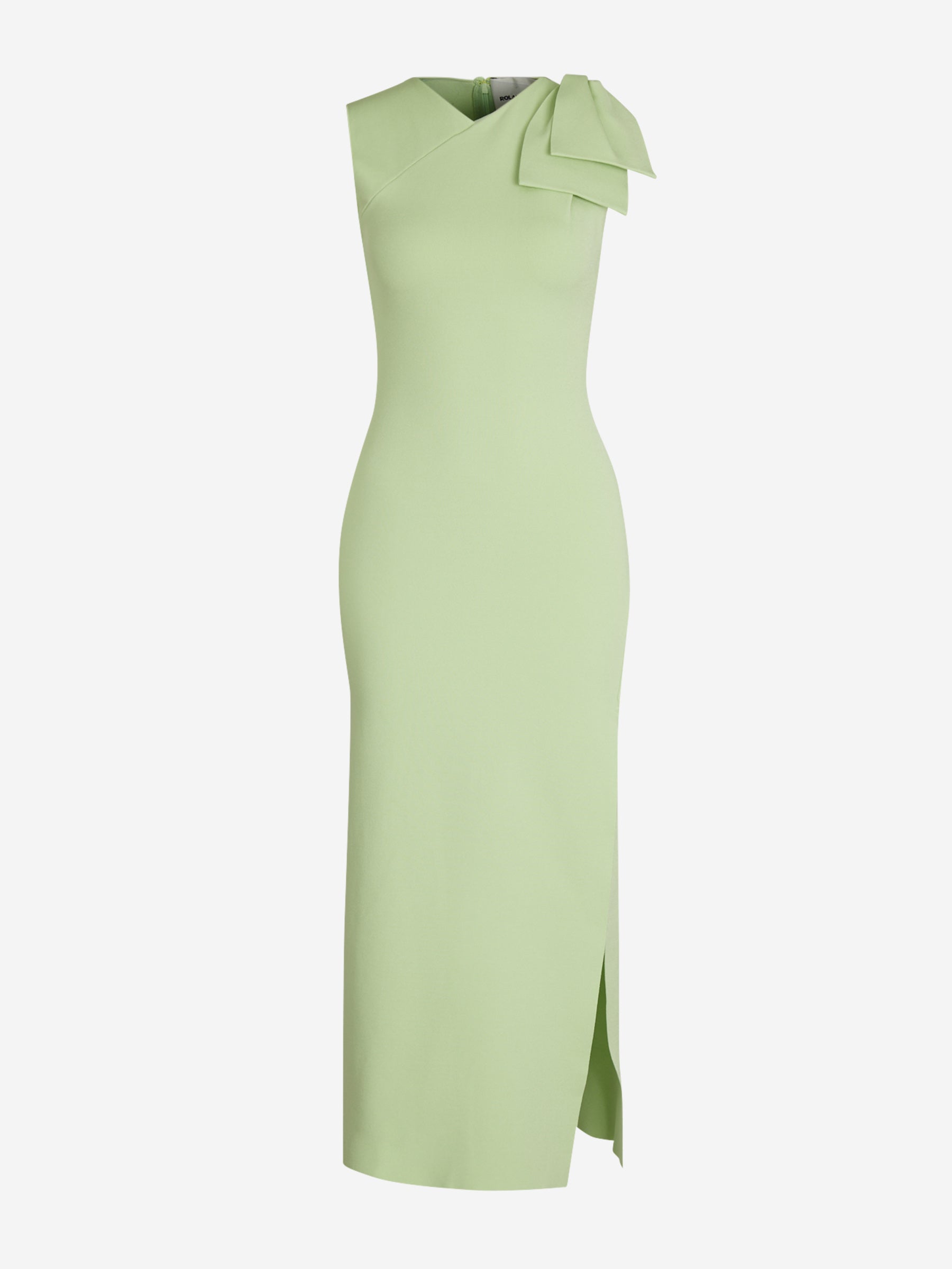 Roland Mouret Mujer Barcelona Vestido Midi Lazo color Verde Lima sku 721-000272 01 - Foto 1