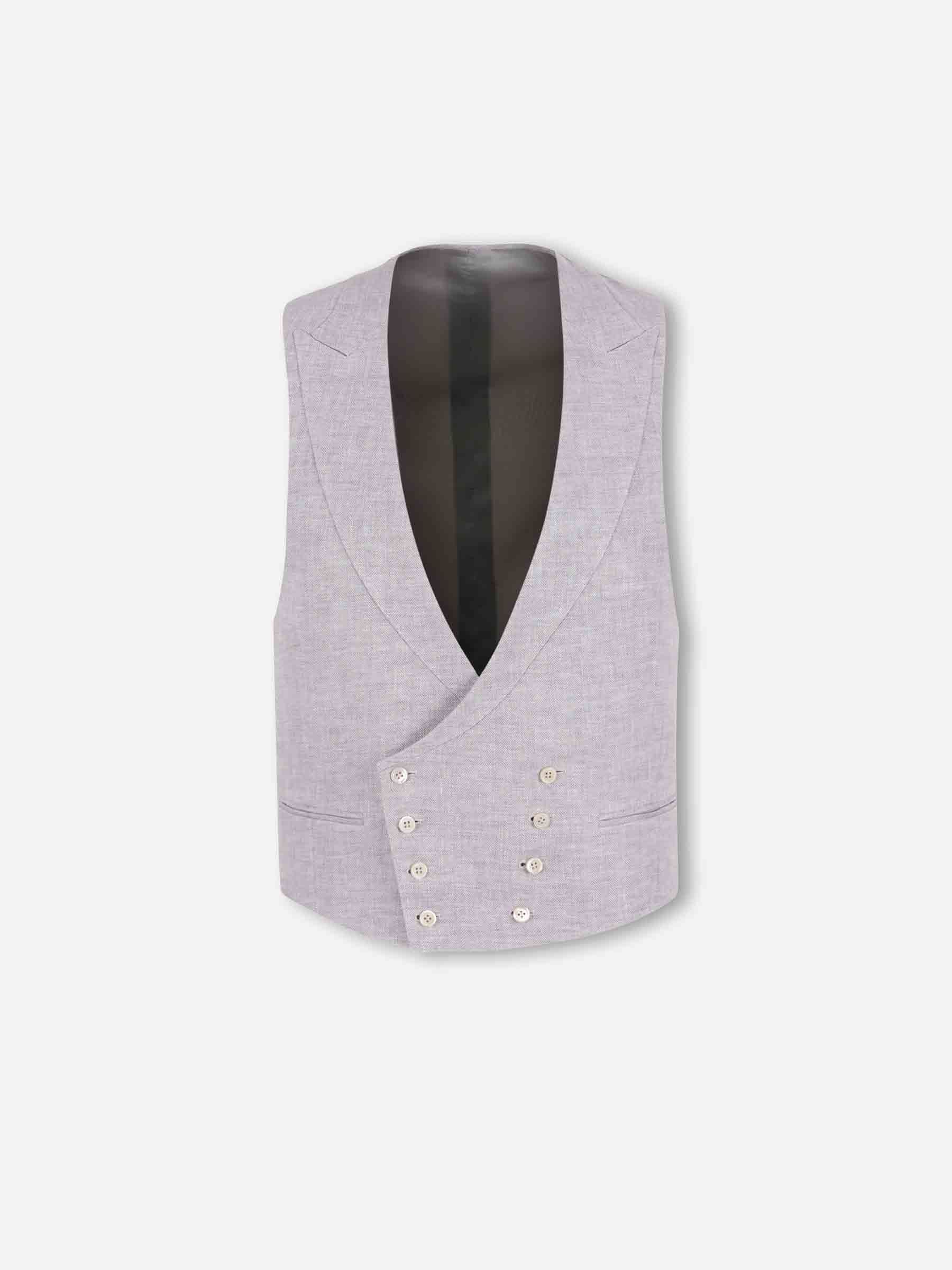 Santa Eulalia Hombre Barcelona Chaleco Clásico Cruzado color Lavanda sku 352-000083 10 - Foto 1