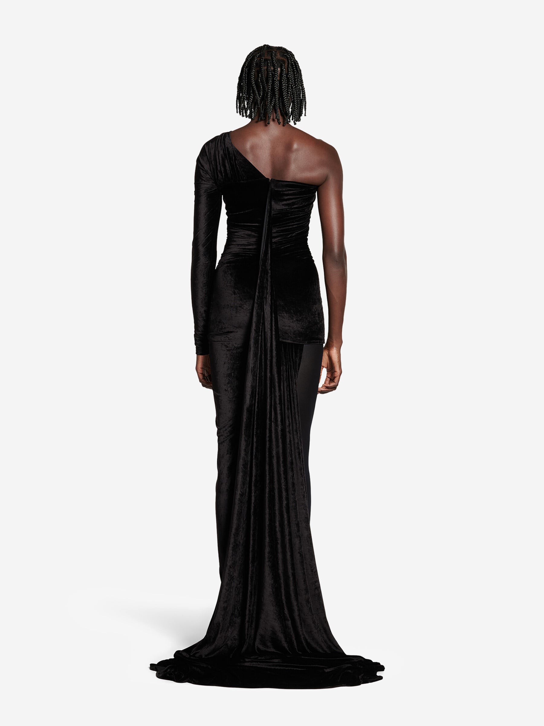 Balenciaga Balenciaga Asymmetrical Velvet Maxi Dress in Barcelona or Shop Online Mujer 731-005943 01 Balenciaga Balenciaga Asymmetrical Velvet Maxi Dress in Barcelona or Shop Online Mujer 731-005943 01