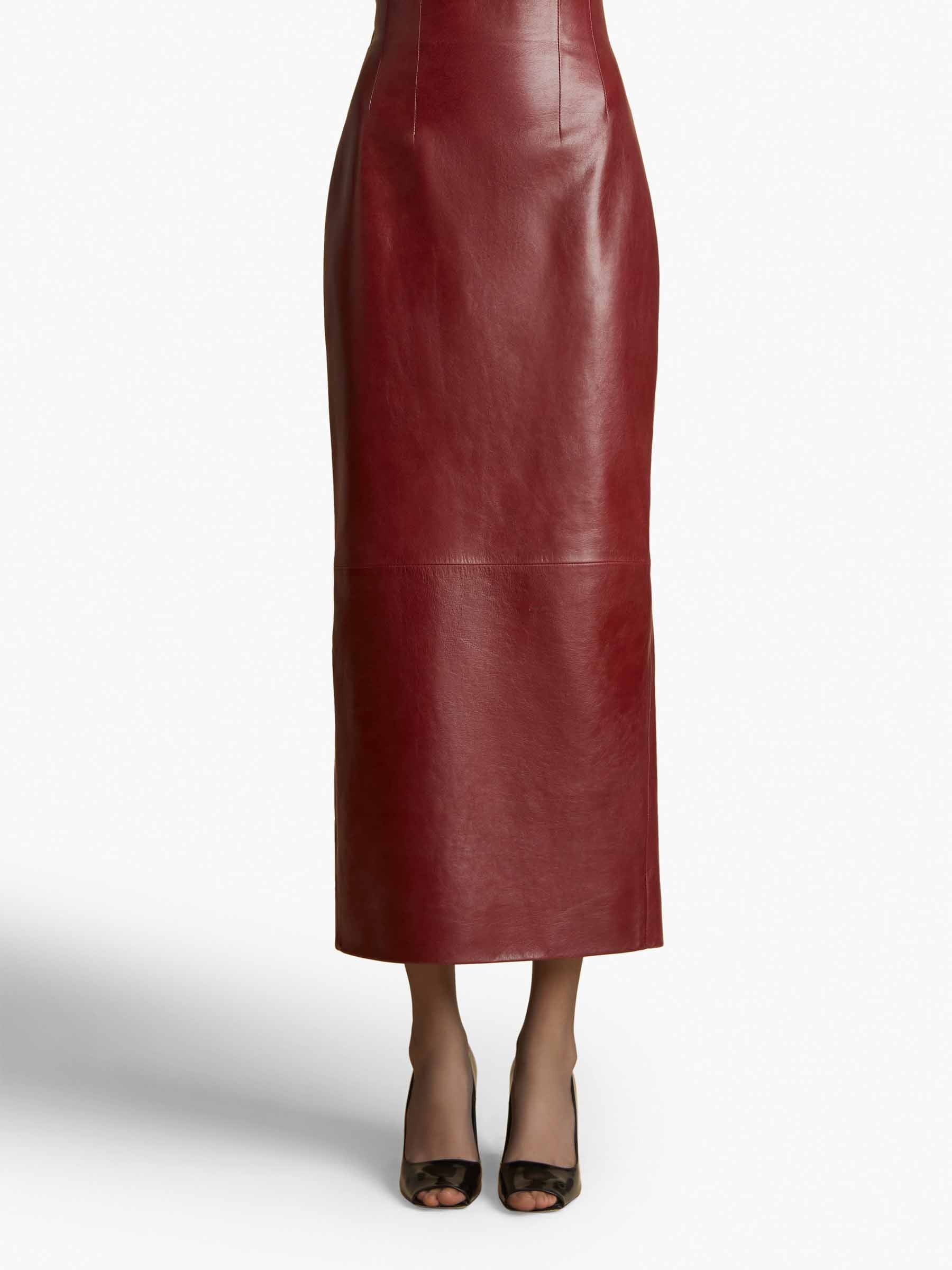 Dress Red Leather Skirt Hugo Boss Hugo Boss Leather Pencil Skirt