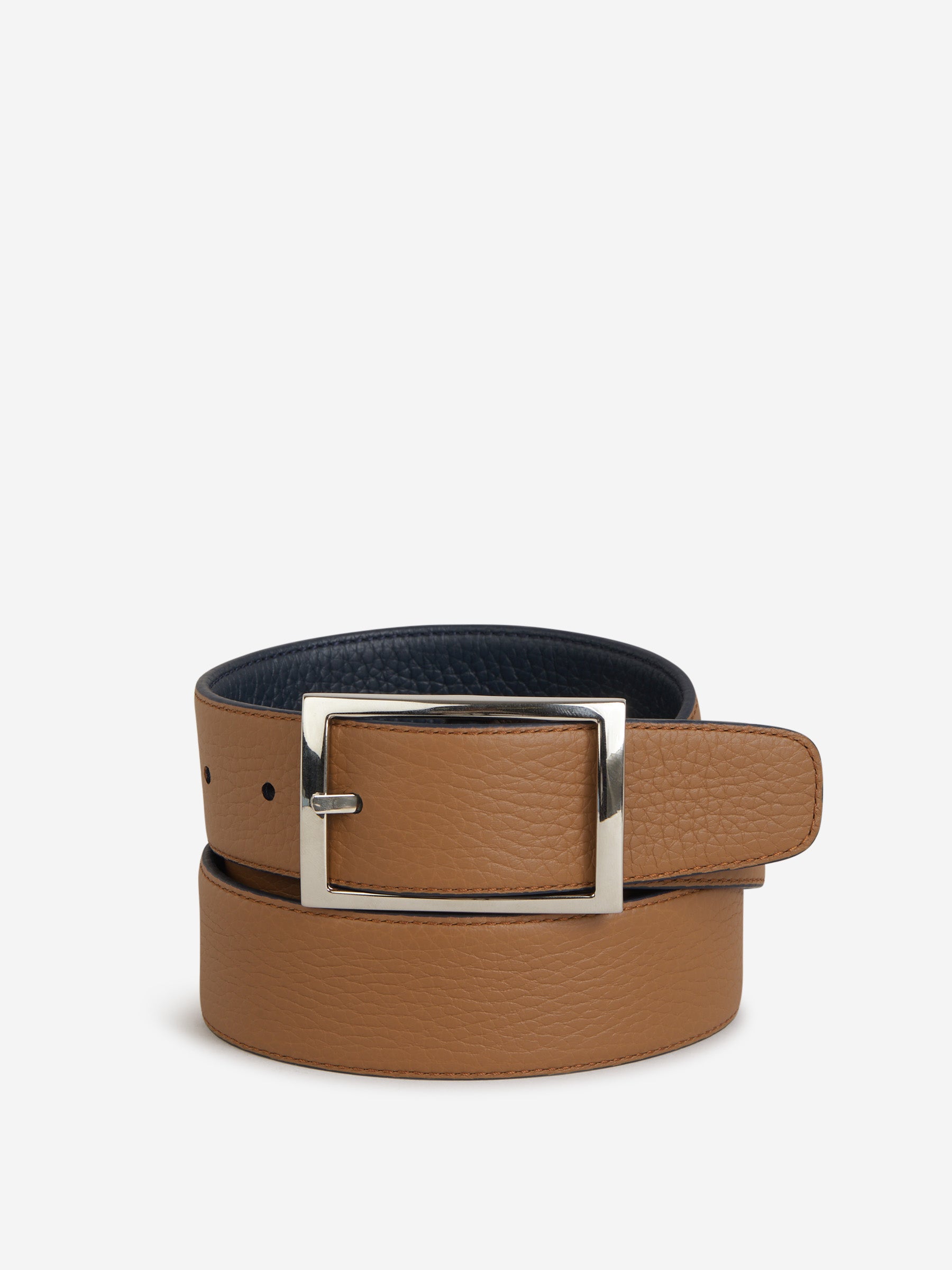 Santa Eulalia Hombre Barcelona Cinturón Piel Granulada color Azul Cobalto sku 622-000732 03 - Foto 2