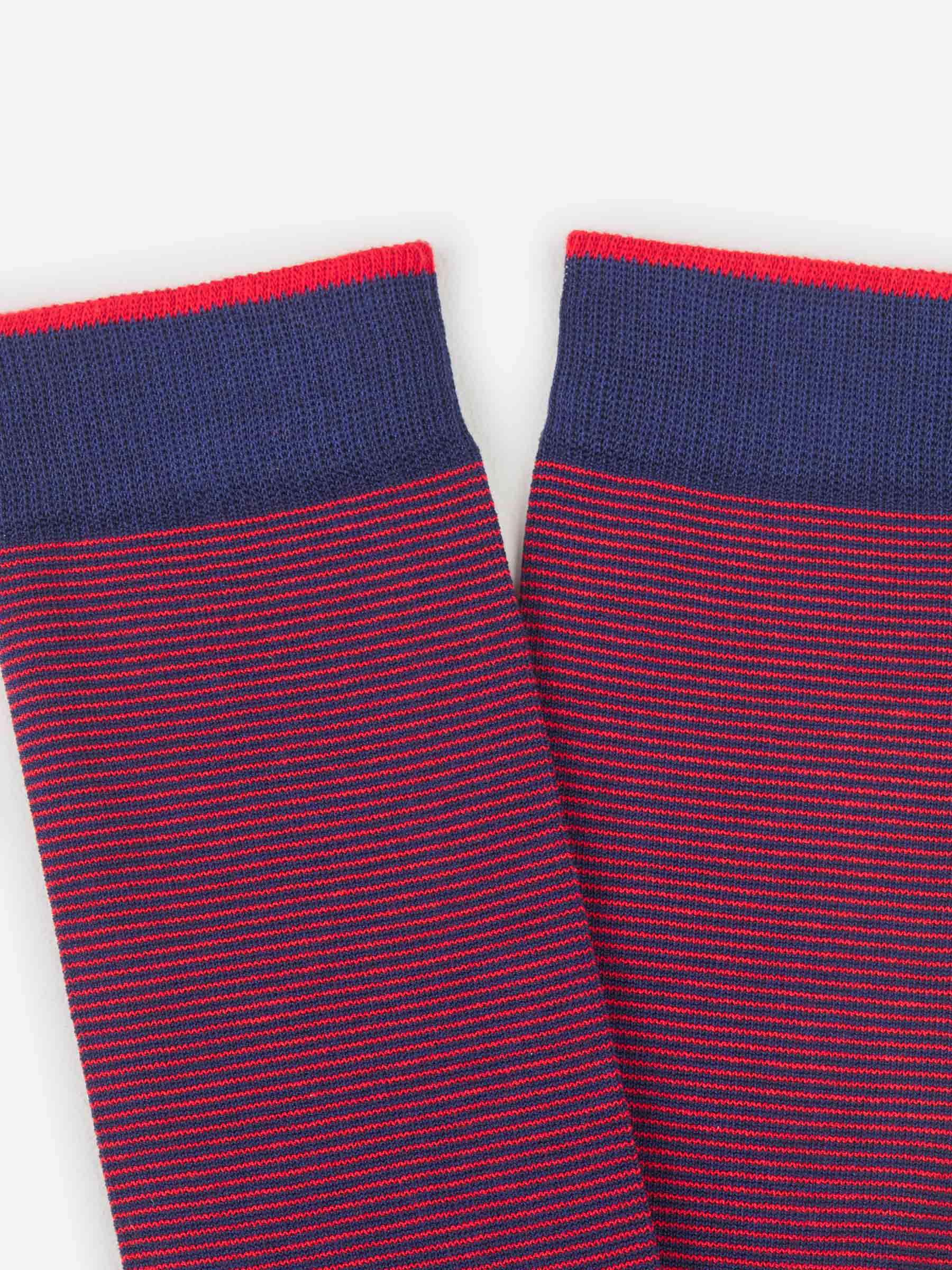 Gallo Hombre Barcelona Calcetines Motivo Rayas color Rojo sku 642-000431 02 - Foto 2