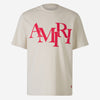 Amiri Hombre Barcelona Camiseta Algodón Logo color Crema sku 553-003751 01 - Foto 1