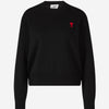 Ami Paris Mujer Barcelona Jersey Logo Lana color Negro sku 711-003192 01 - Foto 1