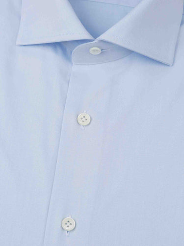 Santa Eulalia Hombre Barcelona Camisa Lisa Slim color Azul Celeste sku 401-002389 02 - Foto 2