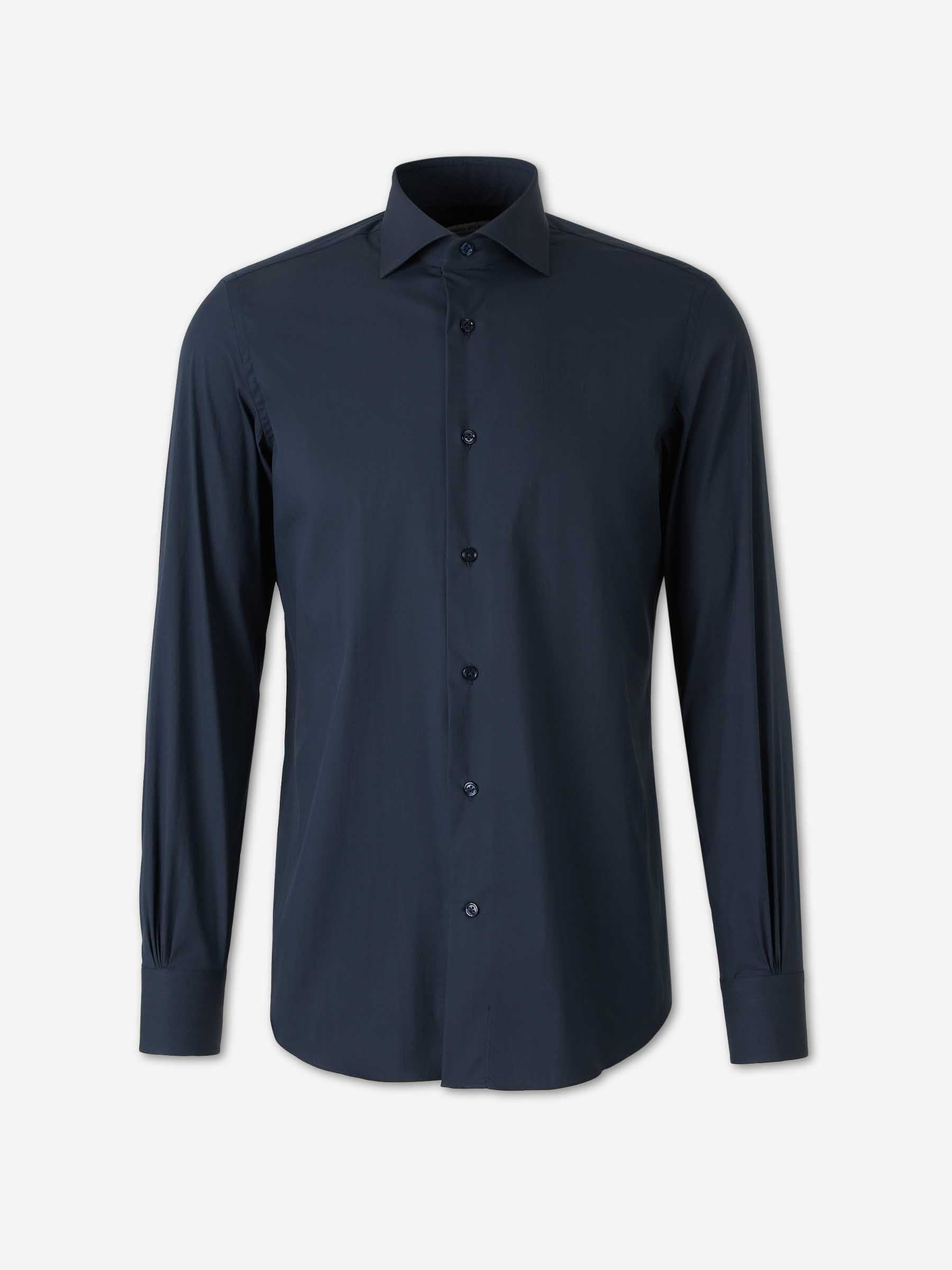 Santa Eulalia Hombre Barcelona Camisa de Vestir Lisa color Azul Marino sku 401-002670 04 - Foto 1